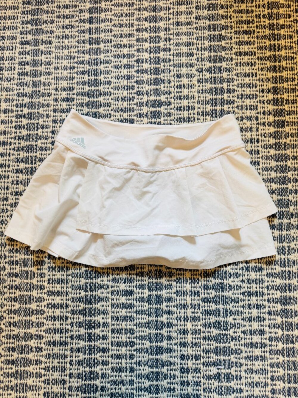 White Adidas Tennis Skirt, Sz M